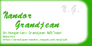 nandor grandjean business card